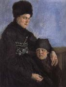 Wilhelm Leibl Woman from Dachau with Child oil on canvas